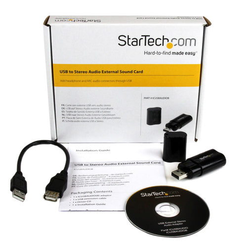Startech Usb2.0 To 3.5Mm Audio Jack Adapter, 2Yr