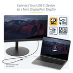 Startech Usb-C (T/Bolt3) To Mdp Adapter, White, 3Yr