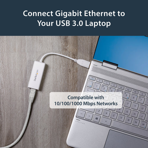 Startech USB 3.0 To Gbe Adapter, White, 2Yr