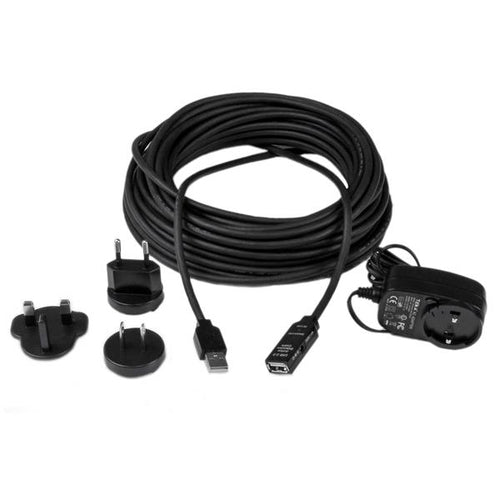 Startech 15M Usb2.0 A To A Extension Cable, M/F, Black, Led, Ltw