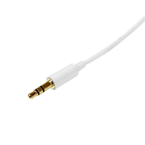 Startech 3.5Mm Stereo Cable, 2M, M/M, White, Ltw