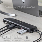 Startech USB 3.0 Dock, Dual Display, Hdmi, Dvi, Vga, Usb(3), Rj45, 3Yr