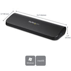 Startech USB 3.0 Dock, Dual Display, Hdmi, Dvi, Vga, Usb(3), Rj45, 3Yr