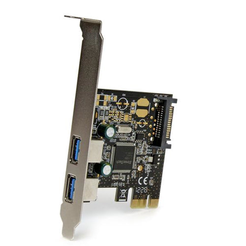 Startech 2 Port Pcie USB 3.0 Card, Sata Power Required, Low Profile, 2Yr