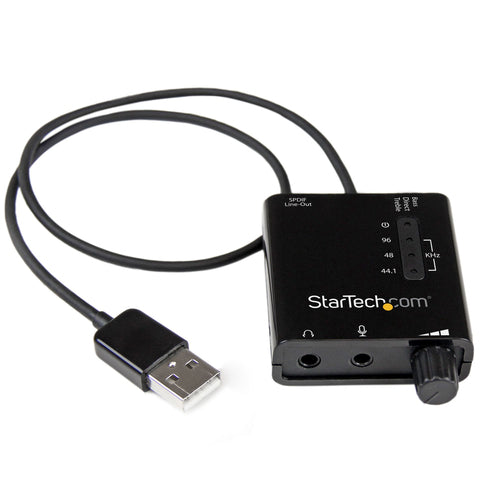 Startech Usb2.0 To 3.5Mm Spdif Digital Audio And Stereo Mic Adapter, 2Yr