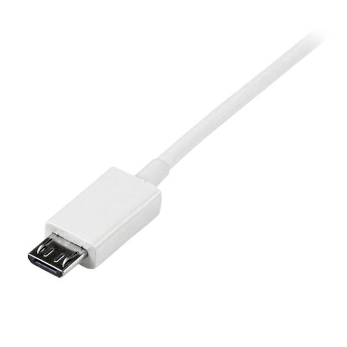Startech 1M Usb2.0 A To Micro Usb2.0 B Cable, M/M, White, Ltw