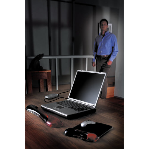 Kensington Duo Gel Mouse Pad With Wrist Rest - Red/Black