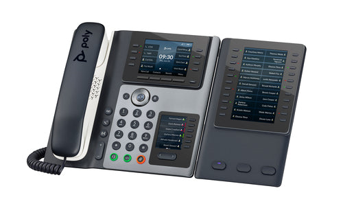 HP Poly Edge E400 Ip Phone, Noiseblock Ai And Acoustic Fence, Usb-C, No Bluetooth/Wifi