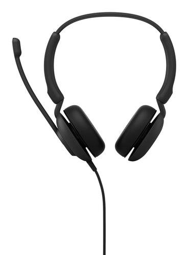 Jabra Corded Evolve 10 Stereo Headset, Usb-A, Leather, Black