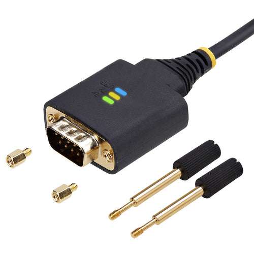 Startech 6.6Ft (2M) USB To Serial Adapter Cable, Com Retention, Interchangeable Screws/Nut