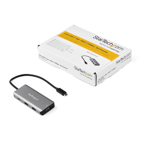 Startech 4 Port Usb-C Hub, Usb-C(3), Usb(1), 2Yr