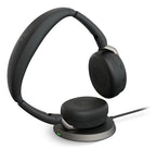 Jabra Wireless Evolve2 65 Flex Ms Stereo Bt Headset W/Charging Stand + Link390A, Usb-A