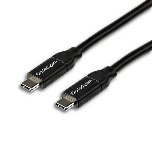 Startech 2M Usb-C 2.0 Cable, 5A Pd, TB 3 Compatible, Black, 2Yr