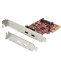Startech 2 Port 10Gbps Pcie Usb-C Card, USB 3.1, Low Profile, 2Yr