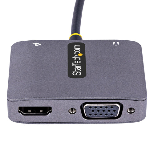 Startech.Com USB C Video Adapter, USB C To HDMI VGA Multiport Adapter, 3.5Mm Audio, 4K 60H