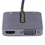 Startech.Com USB C Video Adapter, USB C To HDMI VGA Multiport Adapter, 3.5Mm Audio, 4K 60H
