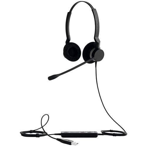 Jabra Corded Biz 2300 Ms Duo Headset,Usb-A