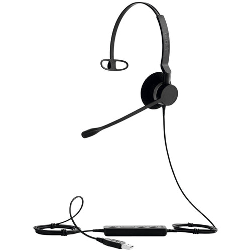 Jabra Corded Biz 2300 Uc Mono Headset, Usb-A