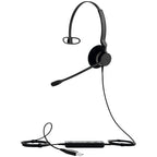 Jabra Corded Biz 2300 Uc Mono Headset, Usb-A
