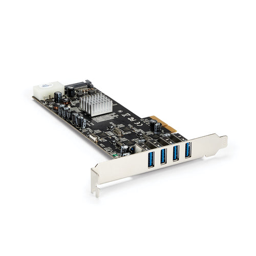 Startech 4 Port USB 3.0 Pcie Card W/ 4 Dedicated Channels - Uasp 2Yr