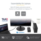 Startech T/Bolt 3 Pcie Expansion Chassis W/ Displayport - Pcie X16 2Yr