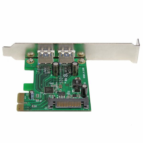 Startech 2 Port Usb-A (3.0) Pcie Card With Uasp, Std Profile, 2Yr