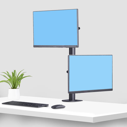 Startech Desk Mount For 2X Vertically Stacked Monitors, Dual 49"; Taa, 5 Yr
