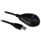 StarTech 1.5M USB 3.0 A To A Extension Cable, M/F, Black, Desktop Base, Ltw
