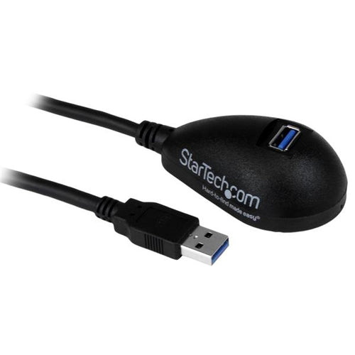 Startech 1.5M USB 3.0 A To A Extension Cable, M/F, Black, Desktop Base, Ltw