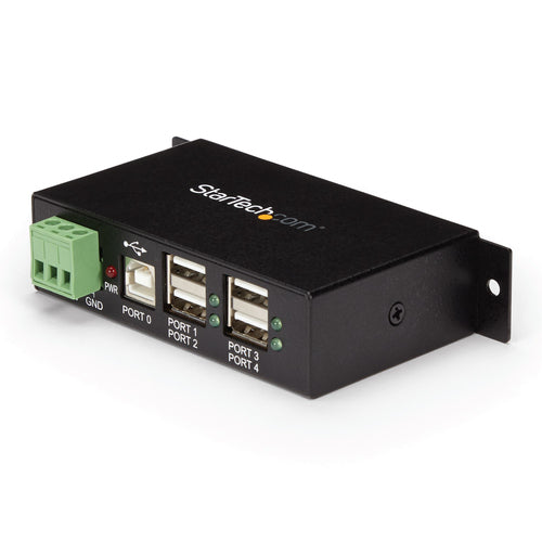 Startech 4 Port Usb2.0 Hub, Industrial, Metal, Esd Protection, Mount, 2Yr