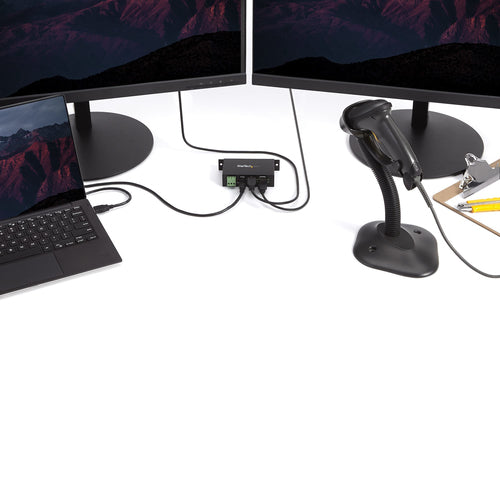 Startech 4 Port Usb2.0 Hub, Industrial, Metal, Esd Protection, Mount, 2Yr