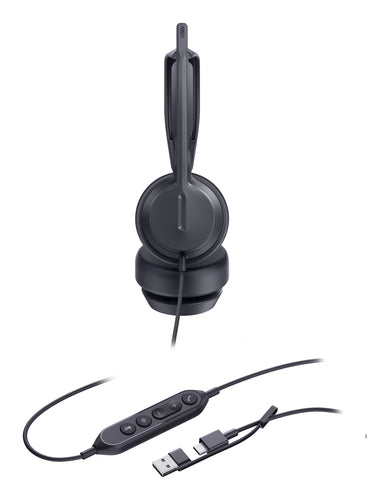 Yealink Wired (Uh42) Uc Stereoheadset,Leather Cushions,Noisecancelling Mic,C To A Adapter