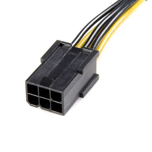 Startech Pcie 6 Pin To 8 Pin Power Adapter Cable, Ltw