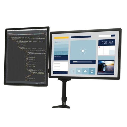 Startech Dual Monitor Desk Mount, Up To 24", Articulating, H/Adj, Vesa, 5Yr