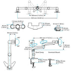 Startech Dual Monitor Desk Mount, Up To 24", Articulating, H/Adj, Vesa, 5Yr