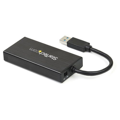 Startech 3 Port USB 3.0 Hub, W/ Gbe, Portable 2Yr
