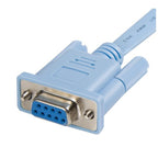 Startech 2M Cisco Rj45 To Db9 Console Router Cable, M/F, Blue, Ltw