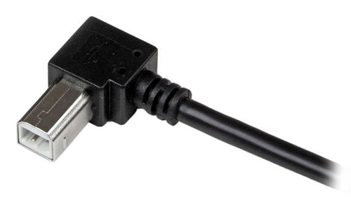Startech 1M Usb2.0 A To Usb2.0 B Cable, M/M, Right Angle, Ltw