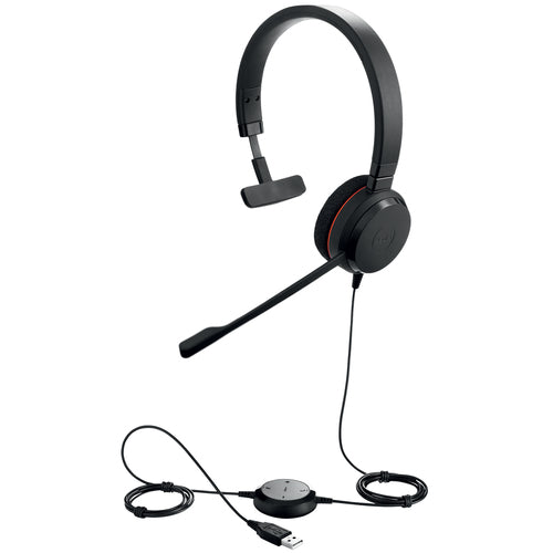 Jabra Corded Evolve 20 Ms Mono Headset,Usb-A