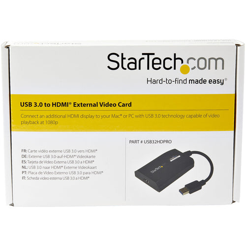 Startech USB 3.0 To HDMI Adapter, 2Yr