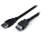 StarTech 2M USB 3.0 A To A Extension Cable, M/F, Black, Ltw