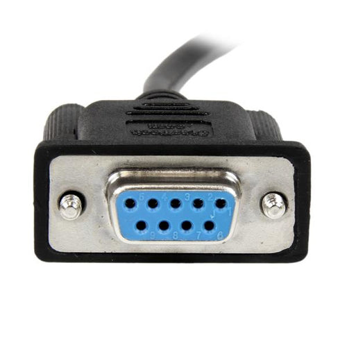 Startech 1M Black Db9 Rs232 Serial Null Modem Cable F/F, Ltw