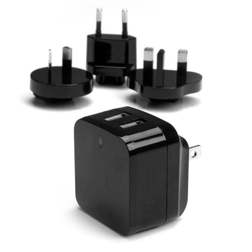 Startech Dual Port USB Wall Charger 17W/3.4A Travel Charger 110V/220V 2Yr