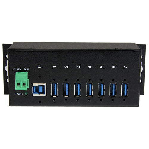 Startech 7 Port USB 3.0 Hub, Industrial, Metal, Esd & Surge Protection, Mount, 2Yr