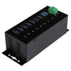 Startech 7 Port USB 3.0 Hub, Industrial, Metal, Esd & Surge Protection, Mount, 2Yr