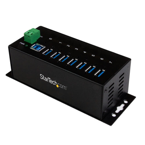 Startech 7 Port USB 3.0 Hub, Industrial, Metal, Esd & Surge Protection, Mount, 2Yr