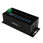 StarTech 7 Port USB 3.0 Hub, Industrial, Metal, ESD & Surge Protection, Mount