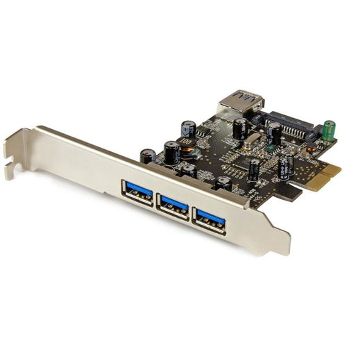 Startech 4Port Pcie USB 3.0 Adapter Card - 1 Int & 3 Ext