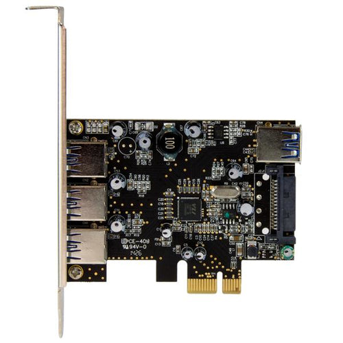 Startech 4Port Pcie USB 3.0 Adapter Card - 1 Int & 3 Ext