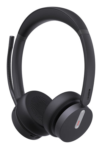 Yealink Wireless (Bh70) Ms Stereo Bluetooth Headset Bt51 Dongle, Black, C To A Adapter